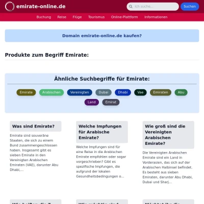 Screenshot emirate-online.de