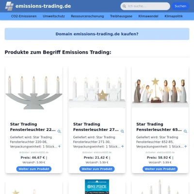 Screenshot emissions-trading.de