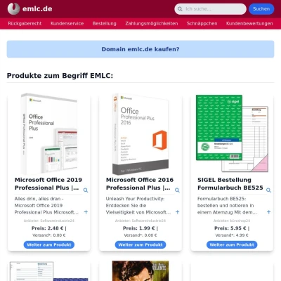 Screenshot emlc.de