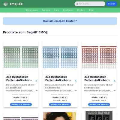 Screenshot emoj.de
