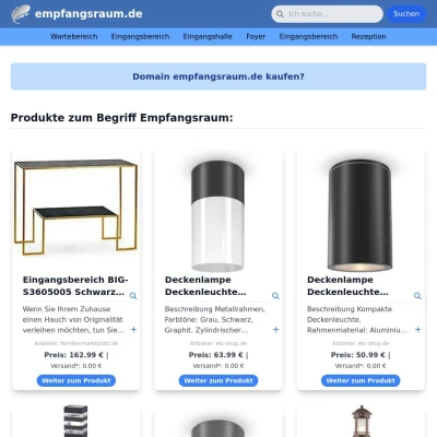 Screenshot empfangsraum.de