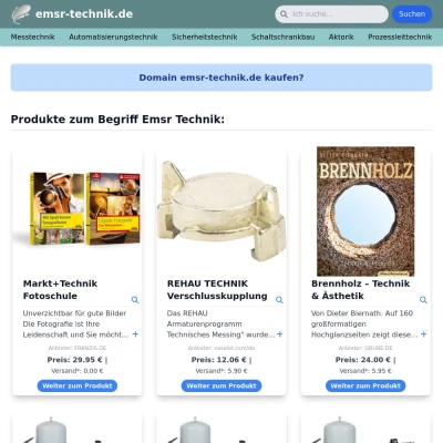 Screenshot emsr-technik.de