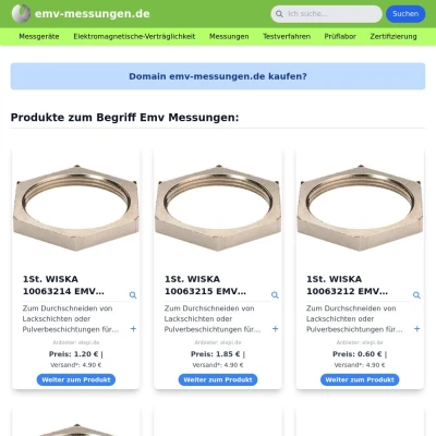 Screenshot emv-messungen.de