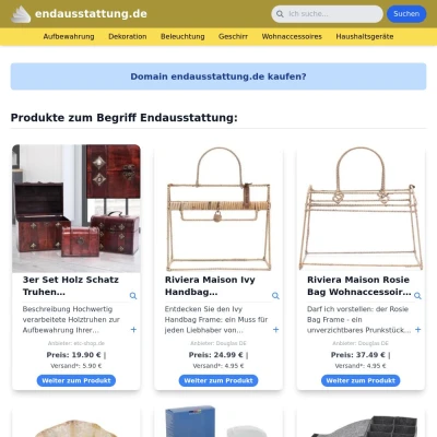 Screenshot endausstattung.de