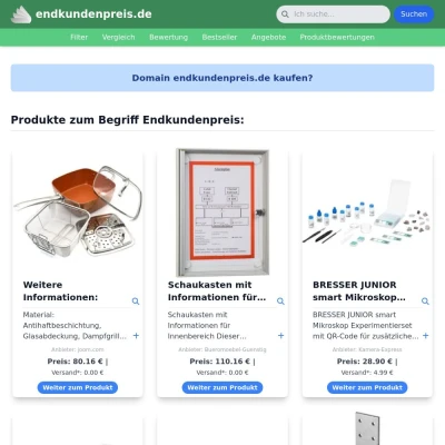 Screenshot endkundenpreis.de