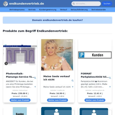 Screenshot endkundenvertrieb.de