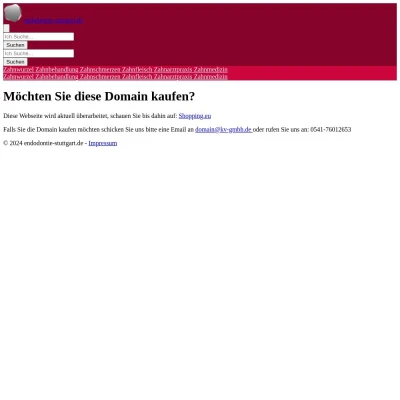 Screenshot endodontie-stuttgart.de