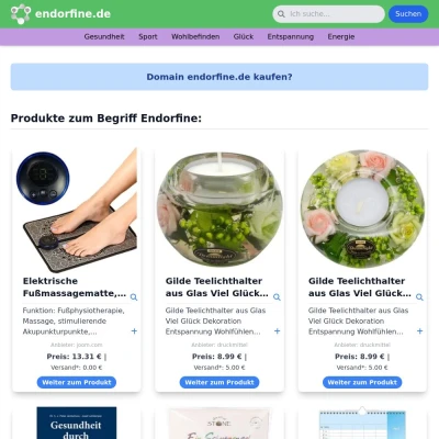 Screenshot endorfine.de
