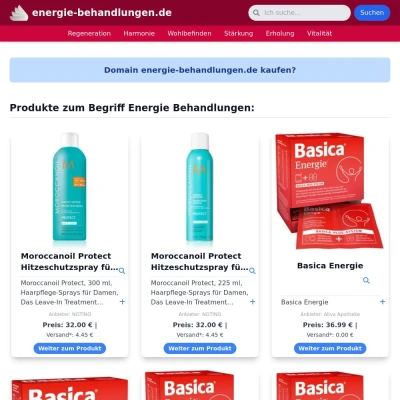 Screenshot energie-behandlungen.de