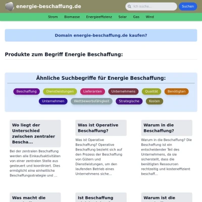 Screenshot energie-beschaffung.de