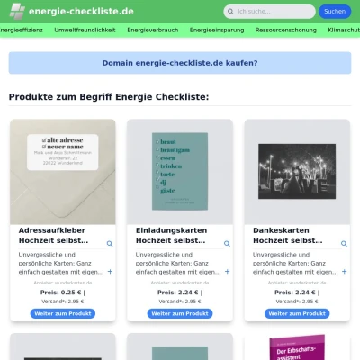 Screenshot energie-checkliste.de