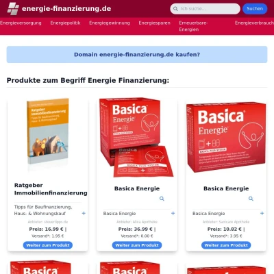 Screenshot energie-finanzierung.de