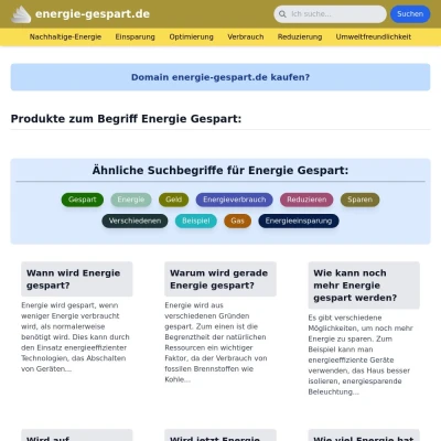 Screenshot energie-gespart.de