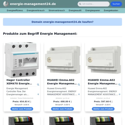 Screenshot energie-management24.de