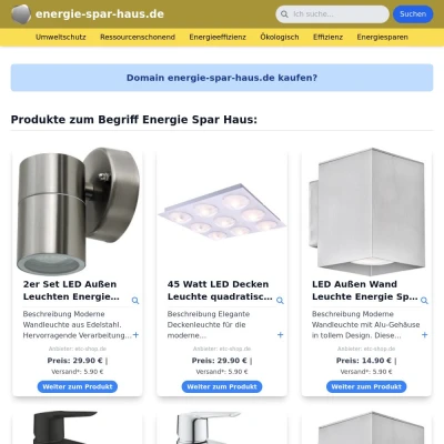 Screenshot energie-spar-haus.de