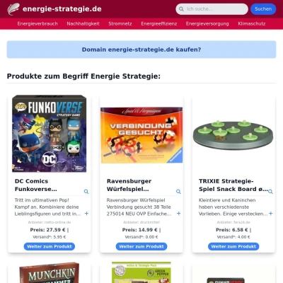 Screenshot energie-strategie.de