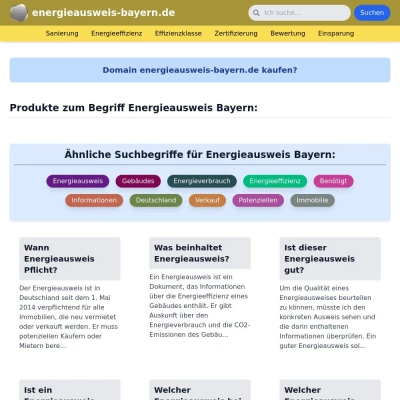 Screenshot energieausweis-bayern.de