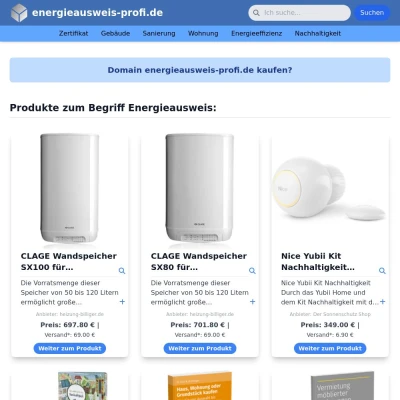 Screenshot energieausweis-profi.de