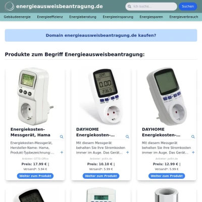 Screenshot energieausweisbeantragung.de