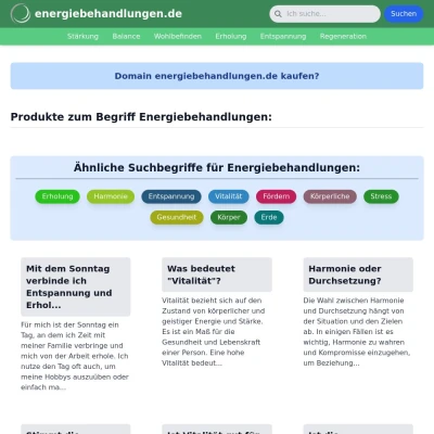 Screenshot energiebehandlungen.de