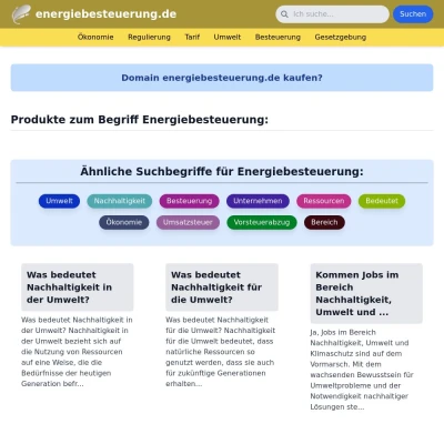 Screenshot energiebesteuerung.de