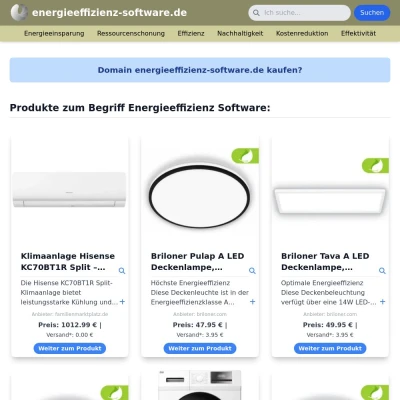Screenshot energieeffizienz-software.de