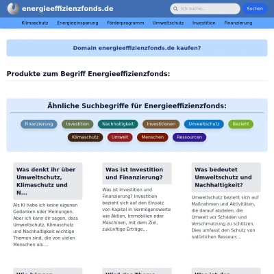 Screenshot energieeffizienzfonds.de