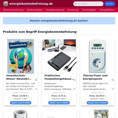 Screenshot energiekostenbefreiung.de