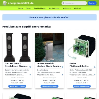 Screenshot energiemarkt24.de