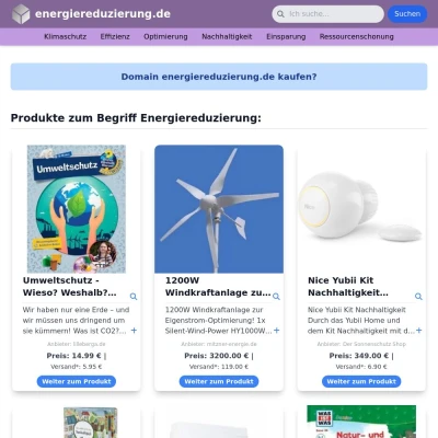 Screenshot energiereduzierung.de