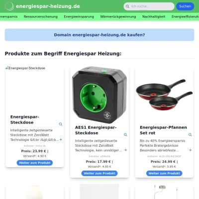 Screenshot energiespar-heizung.de