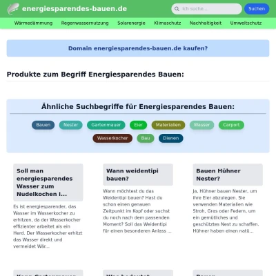 Screenshot energiesparendes-bauen.de