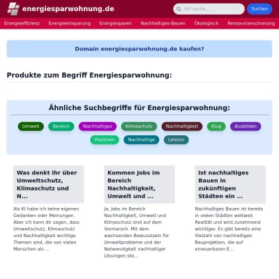 Screenshot energiesparwohnung.de