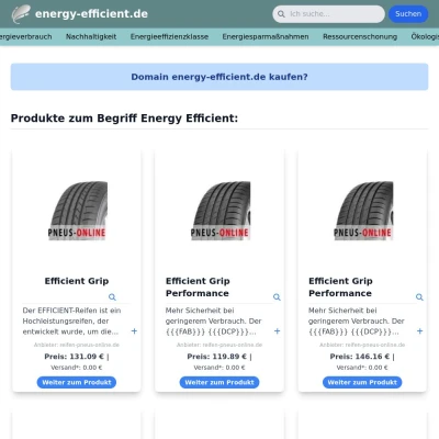 Screenshot energy-efficient.de