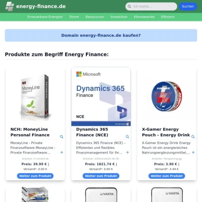 Screenshot energy-finance.de