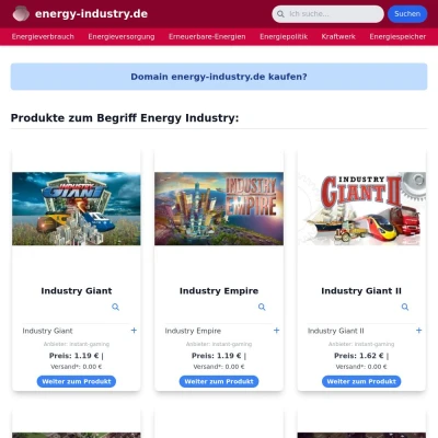 Screenshot energy-industry.de