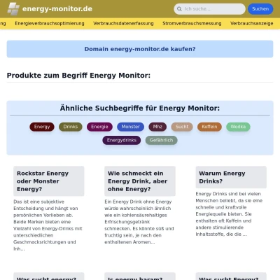 Screenshot energy-monitor.de