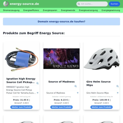 Screenshot energy-source.de