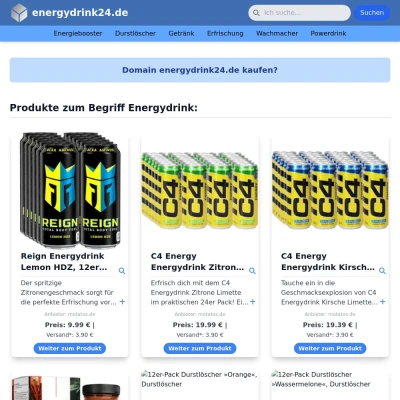 Screenshot energydrink24.de