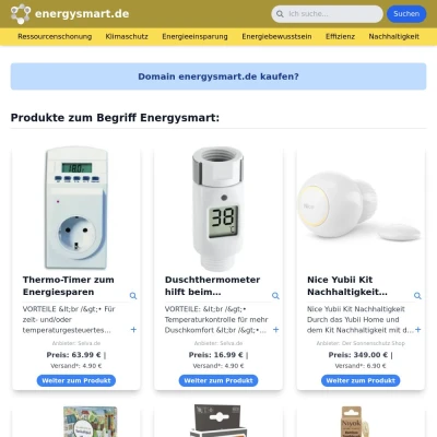 Screenshot energysmart.de