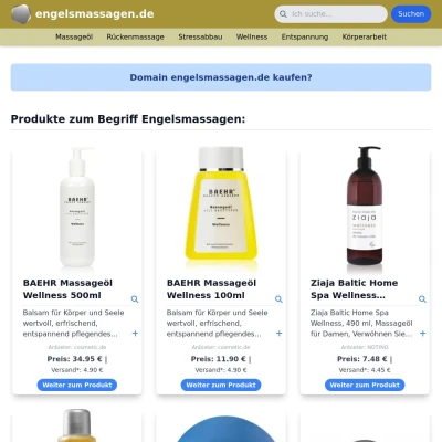 Screenshot engelsmassagen.de