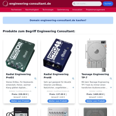 Screenshot engineering-consultant.de