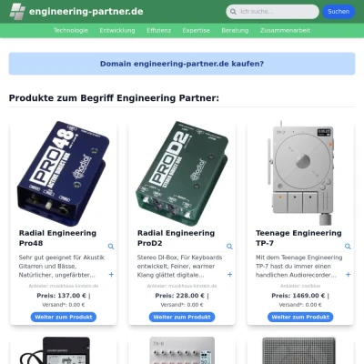 Screenshot engineering-partner.de