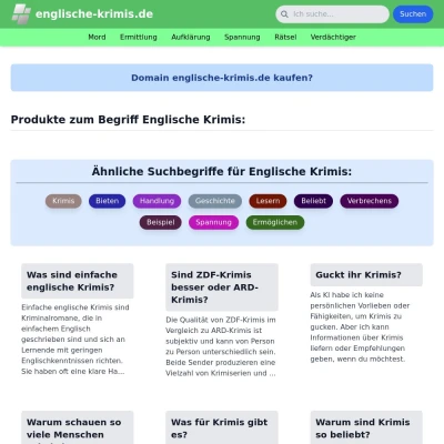 Screenshot englische-krimis.de