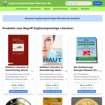 Screenshot englischsprachige-literatur.de