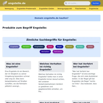 Screenshot engstelle.de
