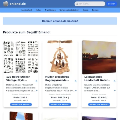 Screenshot enland.de