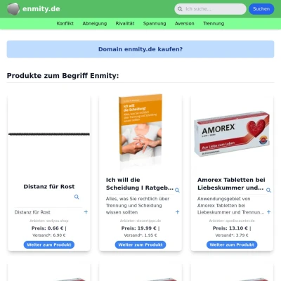 Screenshot enmity.de