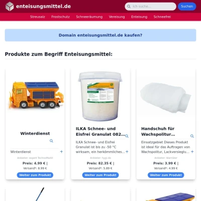 Screenshot enteisungsmittel.de