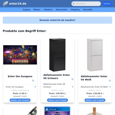 Screenshot enter24.de